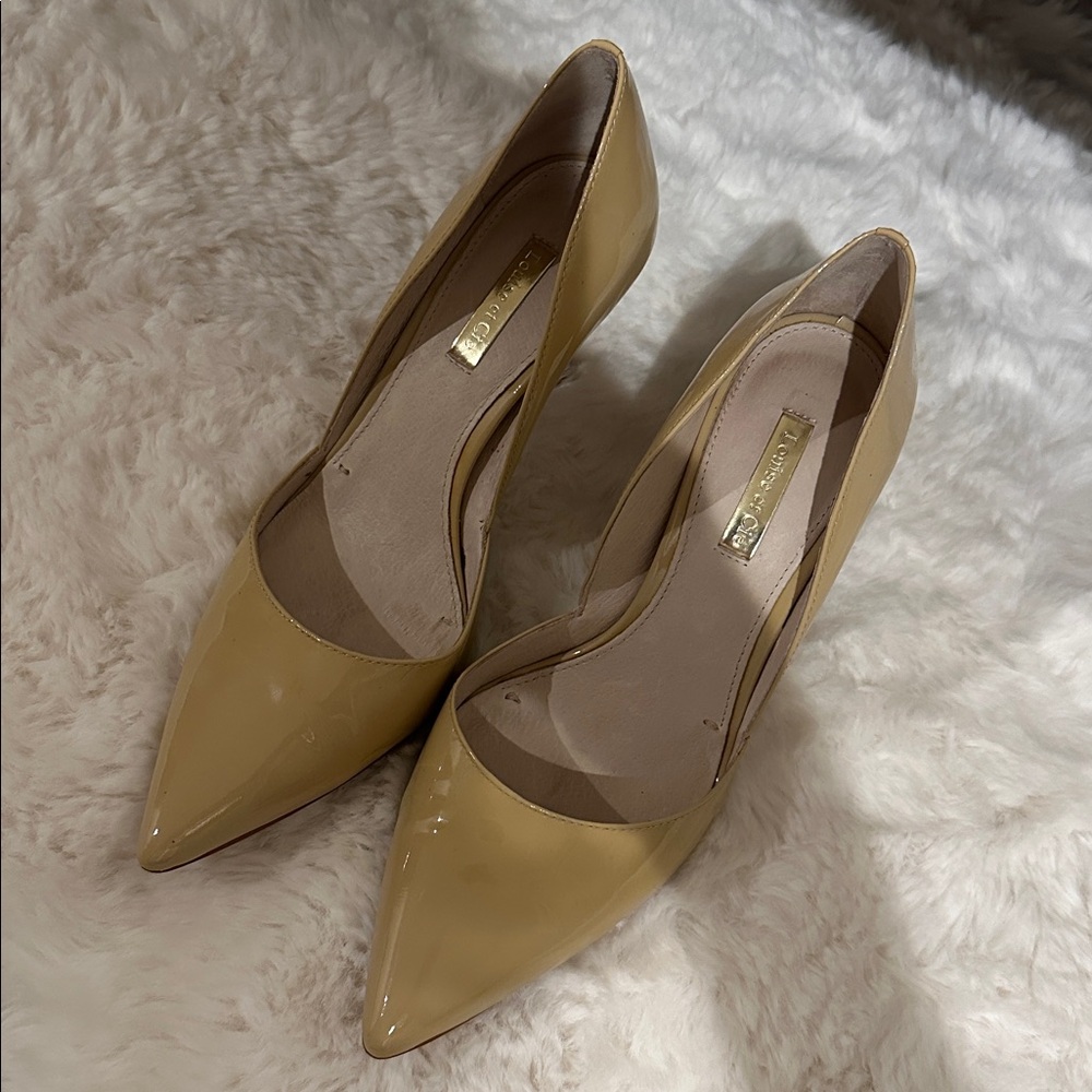 Louise et Cie Beige Patent Heels